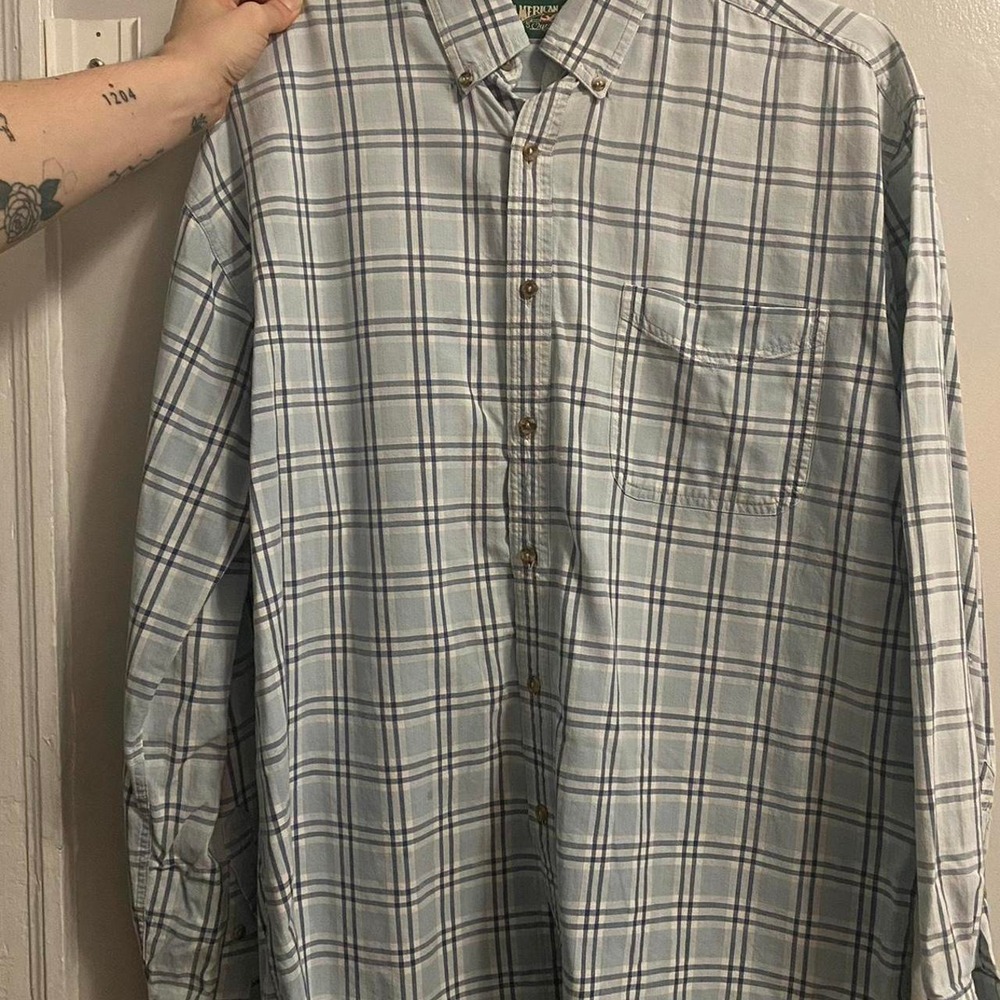Vintage men's American Eagle Outfitters plaid button down shirt